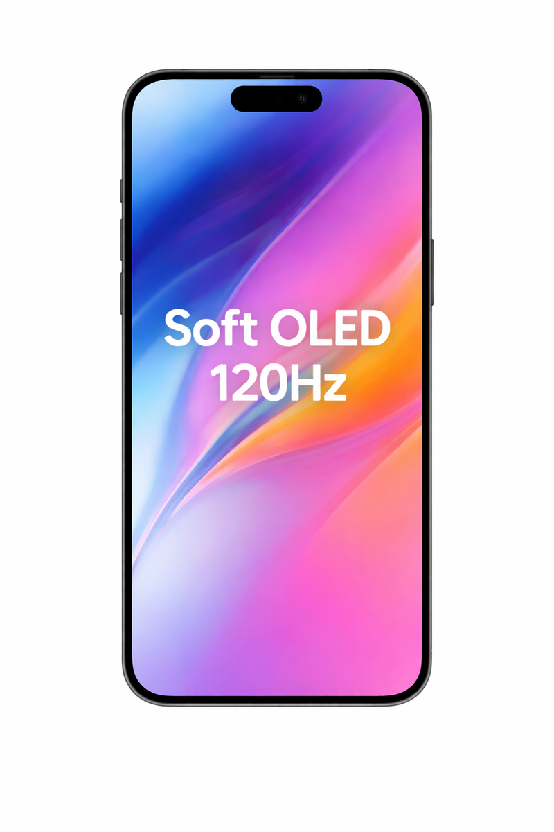 Display cu Touchscreen pentru Iphone 15 Pro Max, Compatibil, Soft Oled, 120Hz, IC Movable, Negru