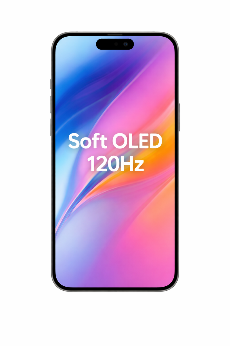 Display cu Touchscreen pentru Iphone 15 Pro, Compatibil, Soft Oled, 120Hz, IC Movable, Negru