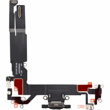 Banda Cu Conector Incarcare, Mufa - Microfon Iphone 16, OEM, Negru