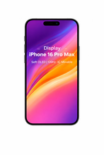 Display cu Touchscreen pentru Iphone 16 Pro Max, Compatibil, Soft Oled, 120Hz, IC Movable, Negru