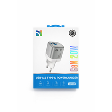 Incarcator Retea NCC GaN20W Mini, 20W, Alb