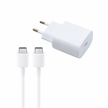 Incarcator Retea Complet Samsung 25W, Original, incarcare super rapida, Alb