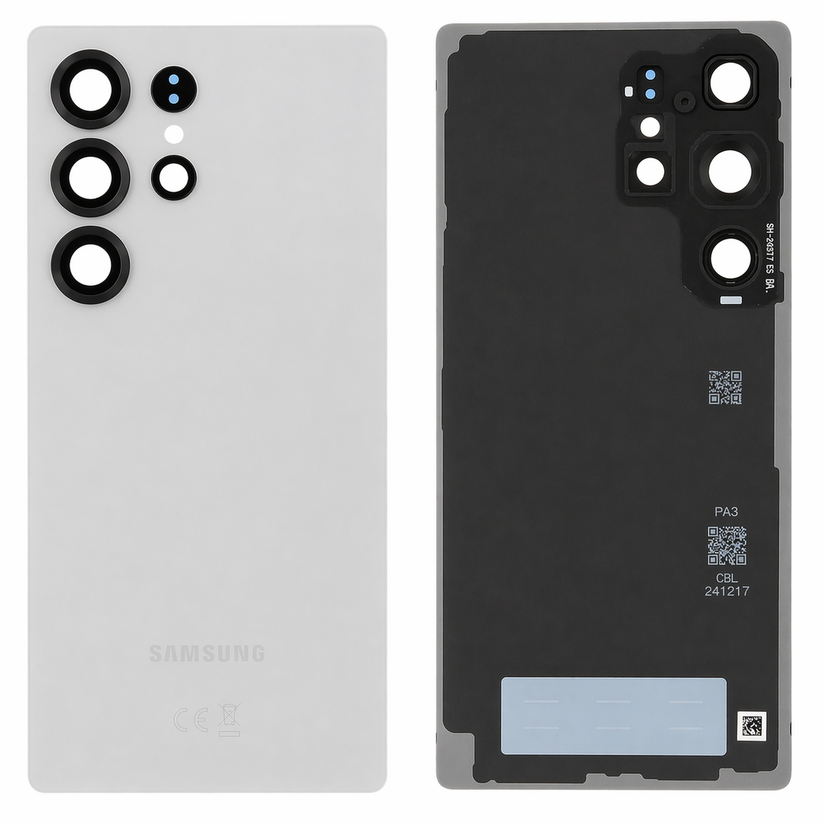 Capac Baterie Samsung S25 Ultra, Original SWAP, Cu Geam Camera, Culoare : Glass Silver