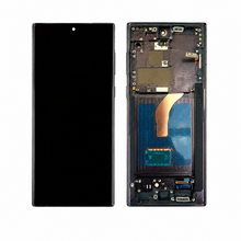 Display cu Touchscreen pentru Galaxy Samsung S22 Ultra, Compatibil, Soft Oled, 90Hz, Negru cu Rama
